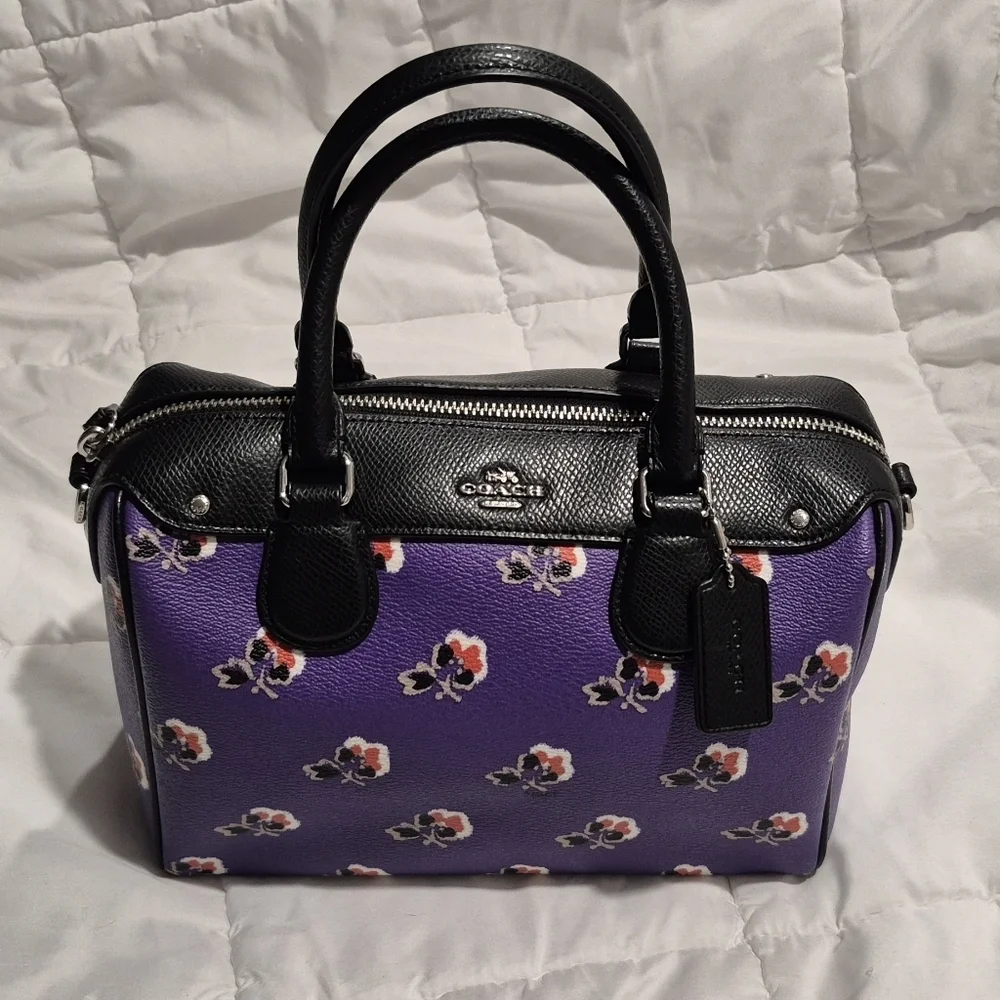 Coach Purple Floral Women's Bag
